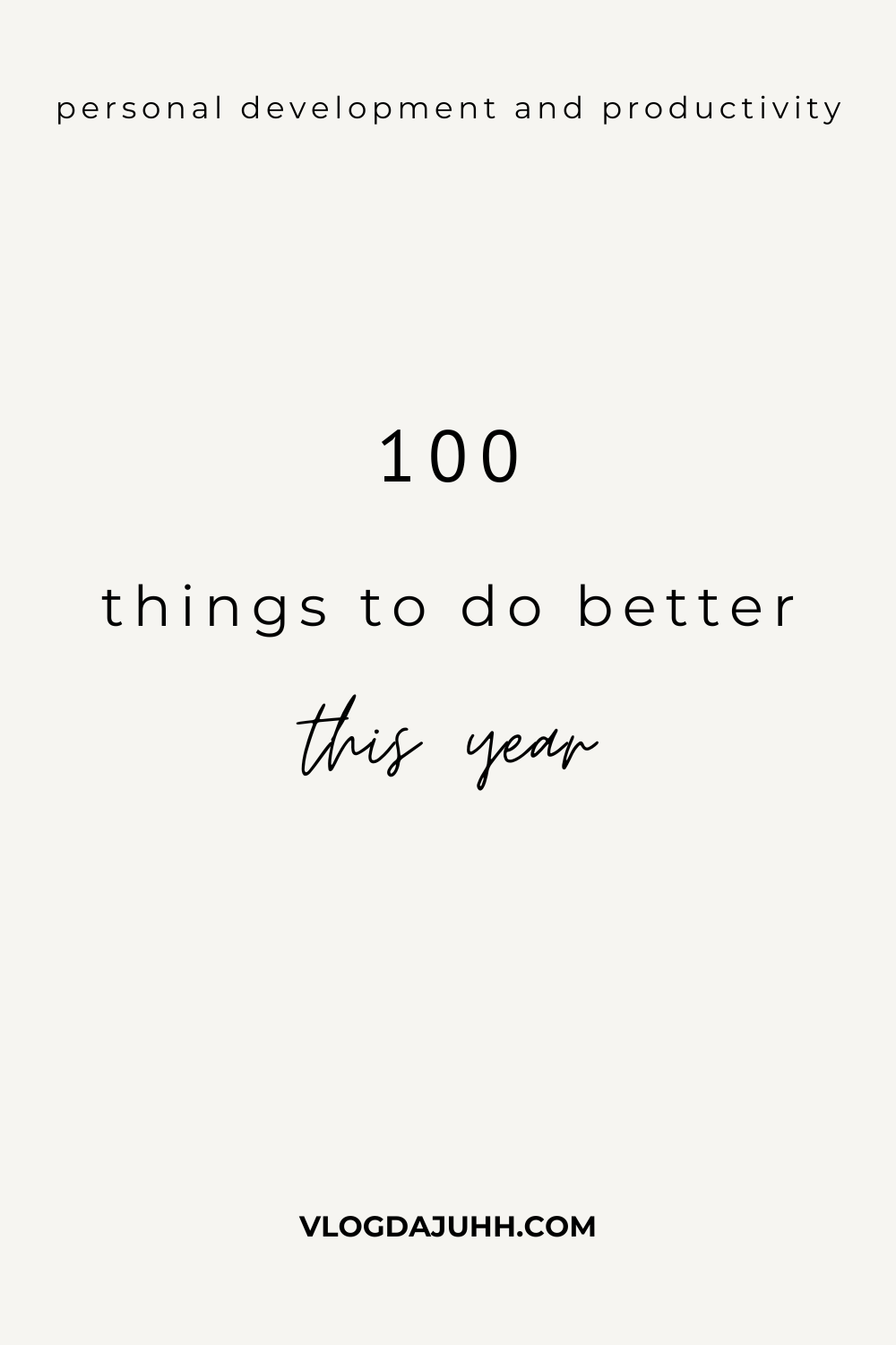 things to do better