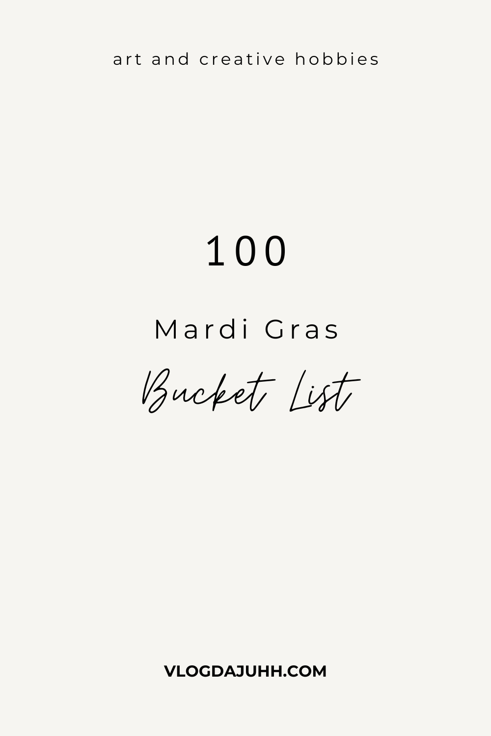 mardi gras bucket list