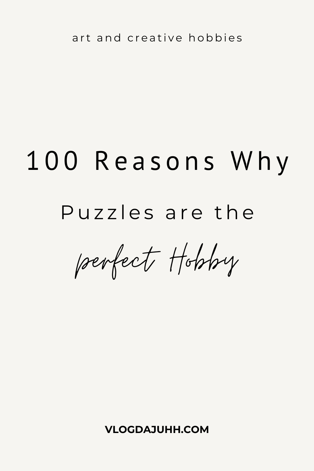 puzzles perfect hobby