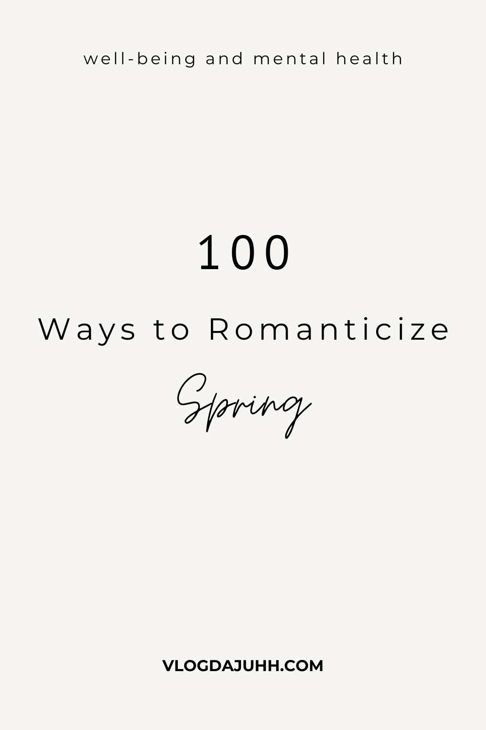 ways to romanticize spring