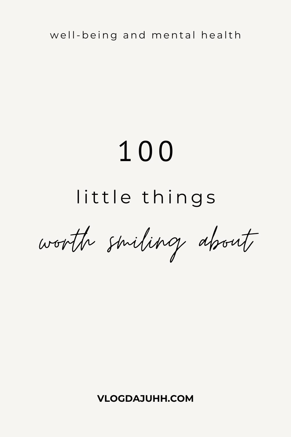 little things worth smiling about