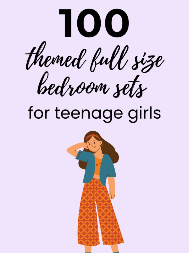 100 Themed full size bedroom sets for teenage girls
