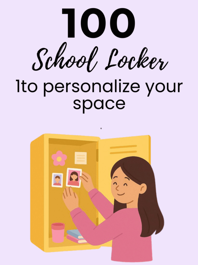 100 School Locker Ideas to Personalize your Space 💖