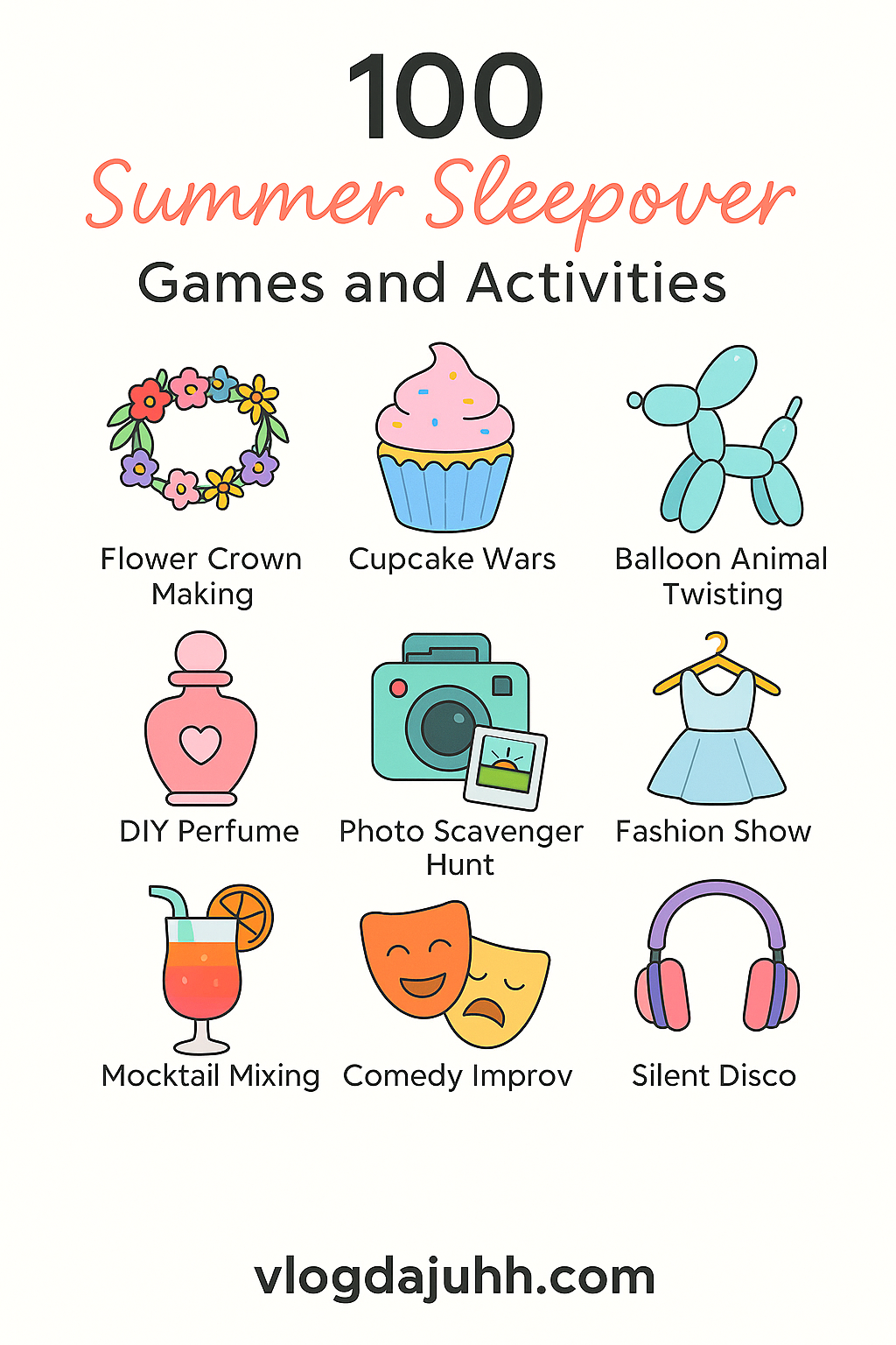 things to do at a sleepover this summer