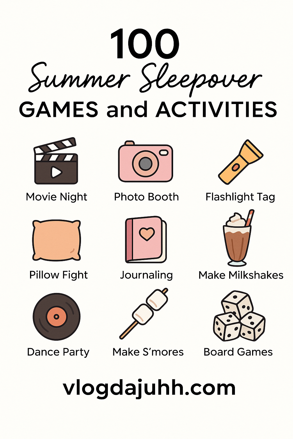 things to do at a sleepover this summer