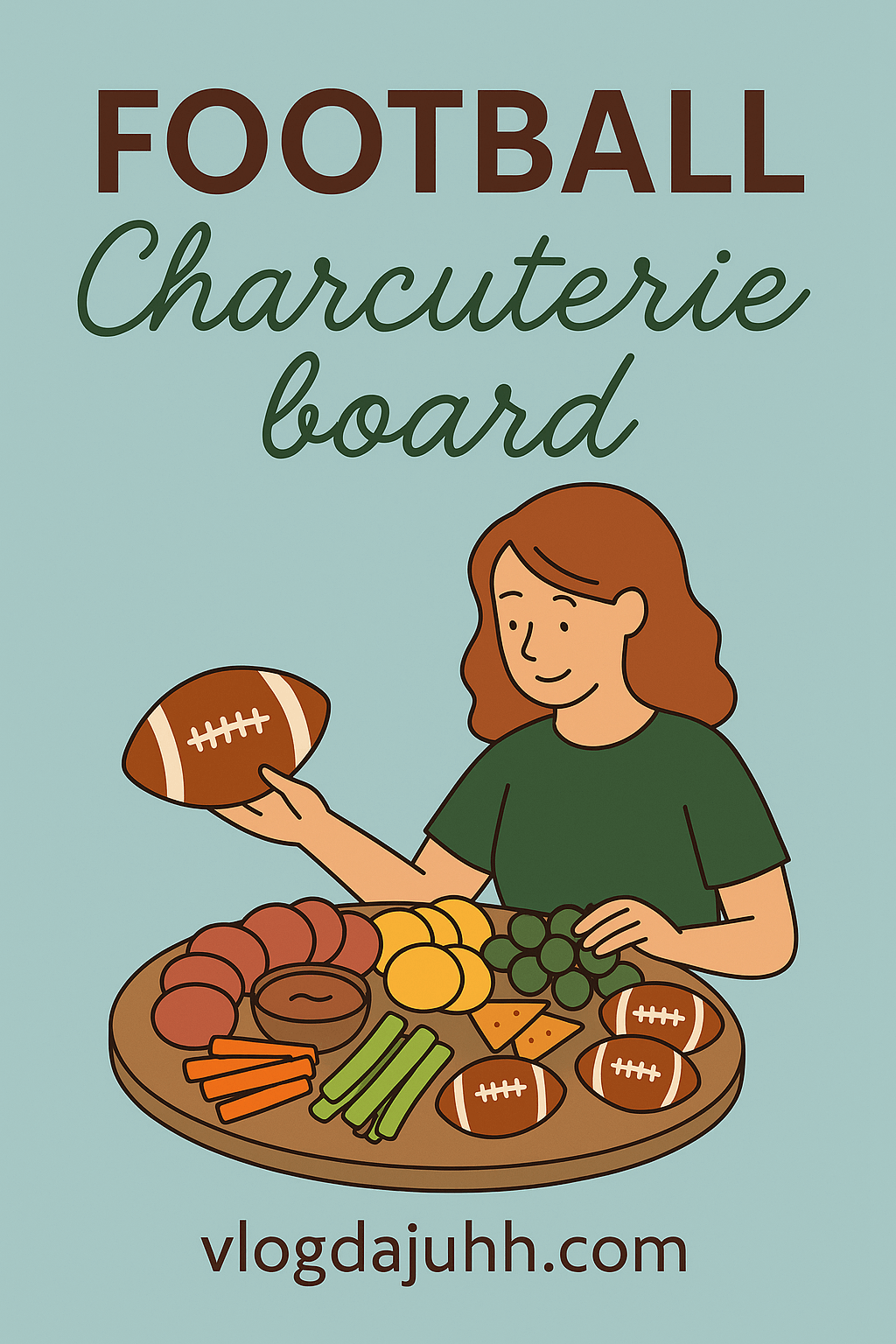 football-charcuterie-board