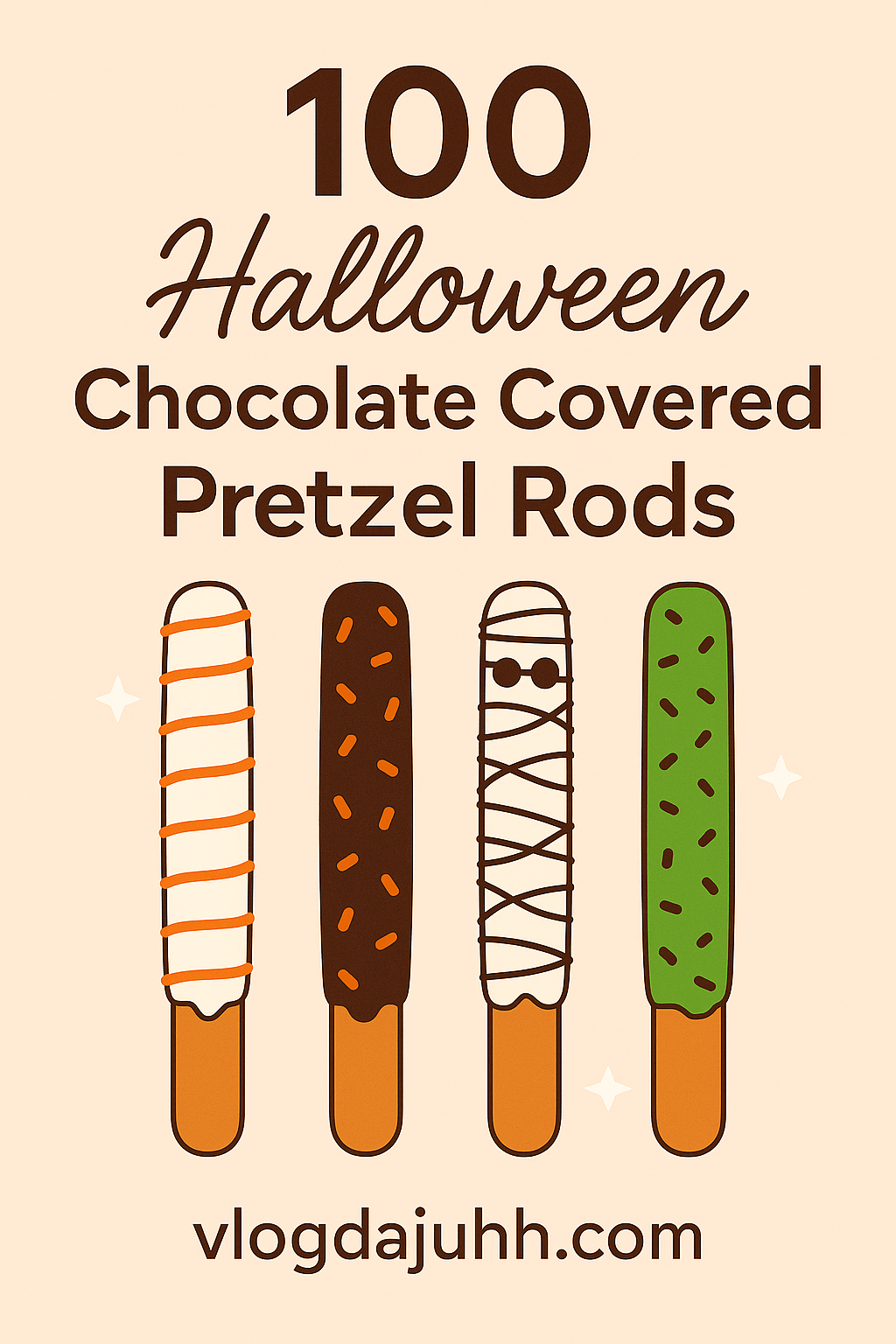 halloween-chocolate-covered-pretzel-rod