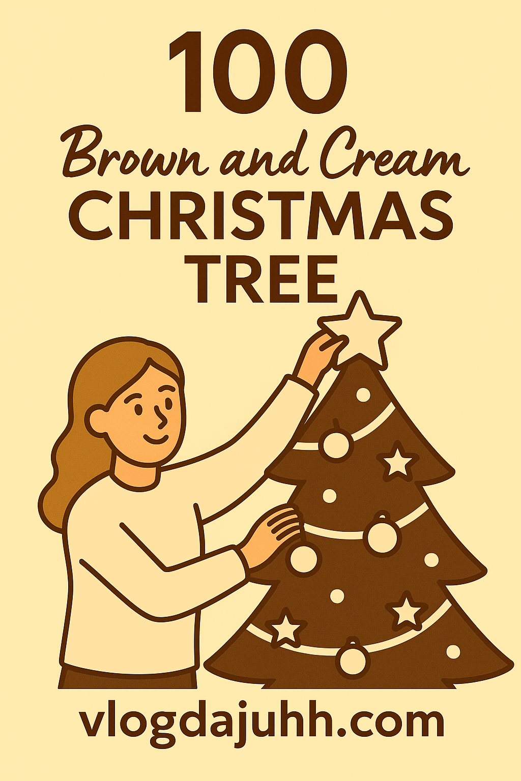 brown-and-cream-christmas-tree